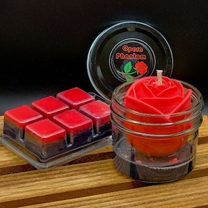 PHANTOM of the OPERA Inspired 4oz Soy Beeswax Candle || ROSES || Nerdy Decor