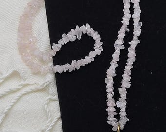 Wire Wrapped Tree of Life Pink Quartz Pendant Necklace