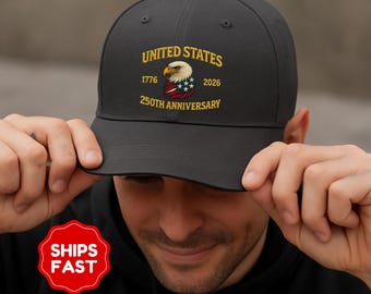 Gorra de papá del 250.º aniversario de Estados Unidos - America 250 - Mercancía de America 250 - 250 años - Gorra del 4 de julio - Aniversario del Día de la Independencia