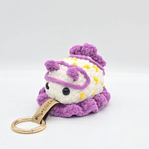 ANNA Sea Slug Nudibranch Plushie Crochet Keyring Handmade - Scuba Diver & Ocean Lover Gifts