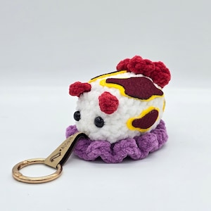CHAMPAIGN Sea Slug Nudibranch Plushie Crochet Keyring Handmade - Scuba Diver & Ocean Lover Gifts