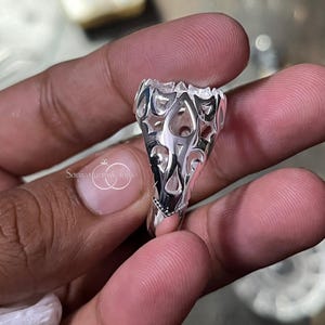 14x10MM Semi Mount Oval Ring In 925 Sterling Silver Blank Ring, Beautiful Setting Oval Shape Semi Mount Men&#39;s Ring, Semi Mount Jewelry