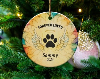 Adorno conmemorativo para mascotas, regalo personalizado en memoria de perros o gatos, regalo de condolencia por la pérdida de una mascota, recuerdo del Puente Arcoíris, adorno de imitación de vidriera.