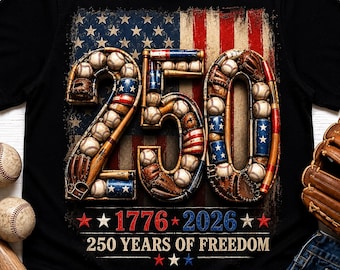 America 250 Baseball Shirt, Patriotic Baseball Tee, USA 250 Anniversary Apparel, 1776 2026 Freedom Celebration Shirt