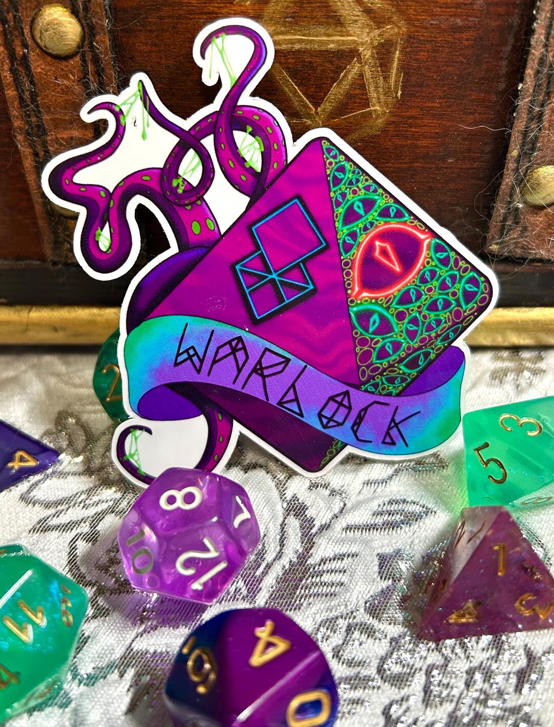 Warlock Sticker DND Warlock Class Sticker - Etsy