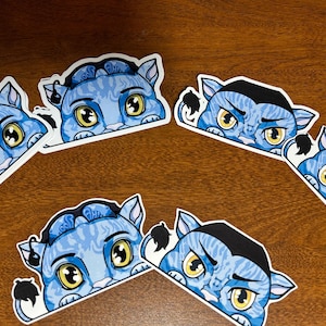 Avatar Quaritch and Lyle Peeker Stickers