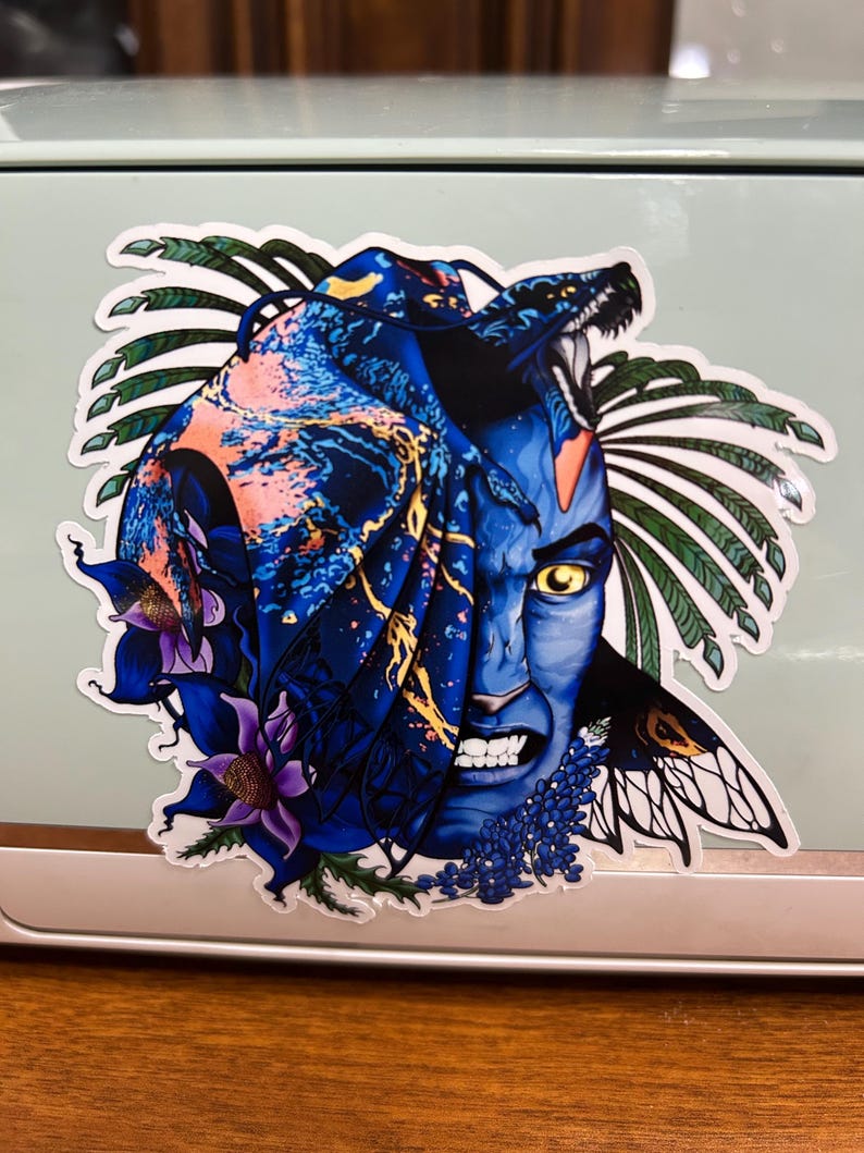 Avatar Miles Quaritch and Ikran Sticker - Etsy