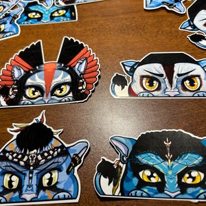 Avatar Warpaint Neytiri Jake Sully Stickers