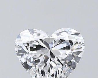Heart Cut EF-VS1 Heart Cut Near Clear Lab Grown Loose Stone  Excellent Cut Grade Test Positive For Jewellery Making, custom Jewellery