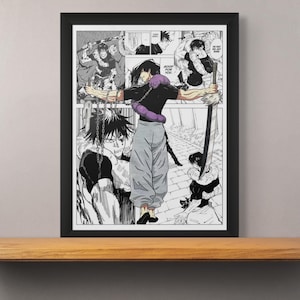 Toji Fushiguro 6er Leinwand-Poster Set - 50x75 Cm Wanddekoration
