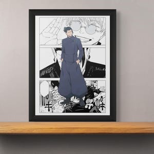 Jujutsu Kaisen Geto poster | Anime character poster | Manga art | Digital download