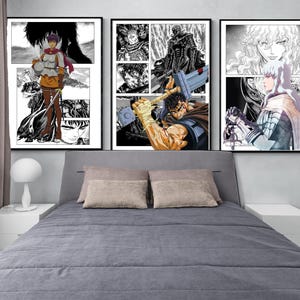 Berserk Set of three anime posters | manga posters | anime posters | digital download