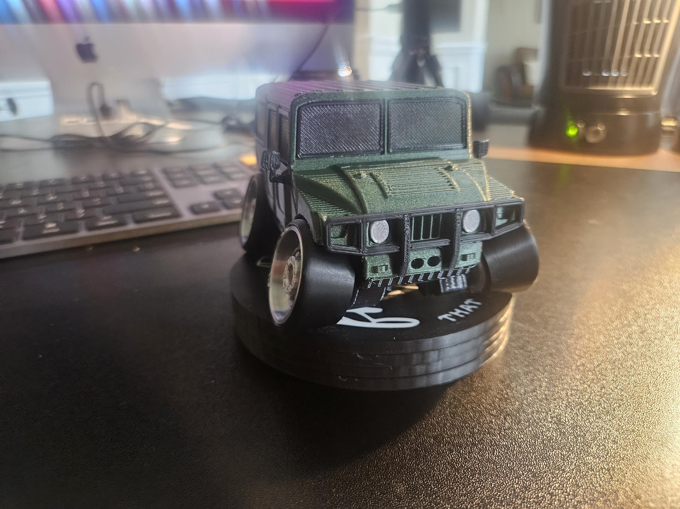 Slammed Hummer H1, Custom PETG Desk Decor - Etsy