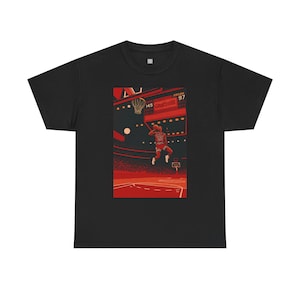 Michael Jordan T-Shirt, Michael Jordan Shirt, Dunk Contest Pop Art Tee, 90s Basketball Legend Shirt, Vintage Bulls Graphic Gift for Him