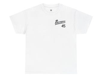 Camiseta Barons 45: Camiseta de béisbol retro de Michael Jordan