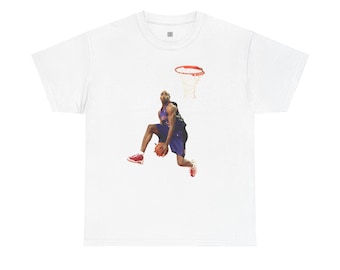 Vince Carter Dunk Graphic Tee, Basketball Legend Shirt, NBA Dunk Contest T-Shirt