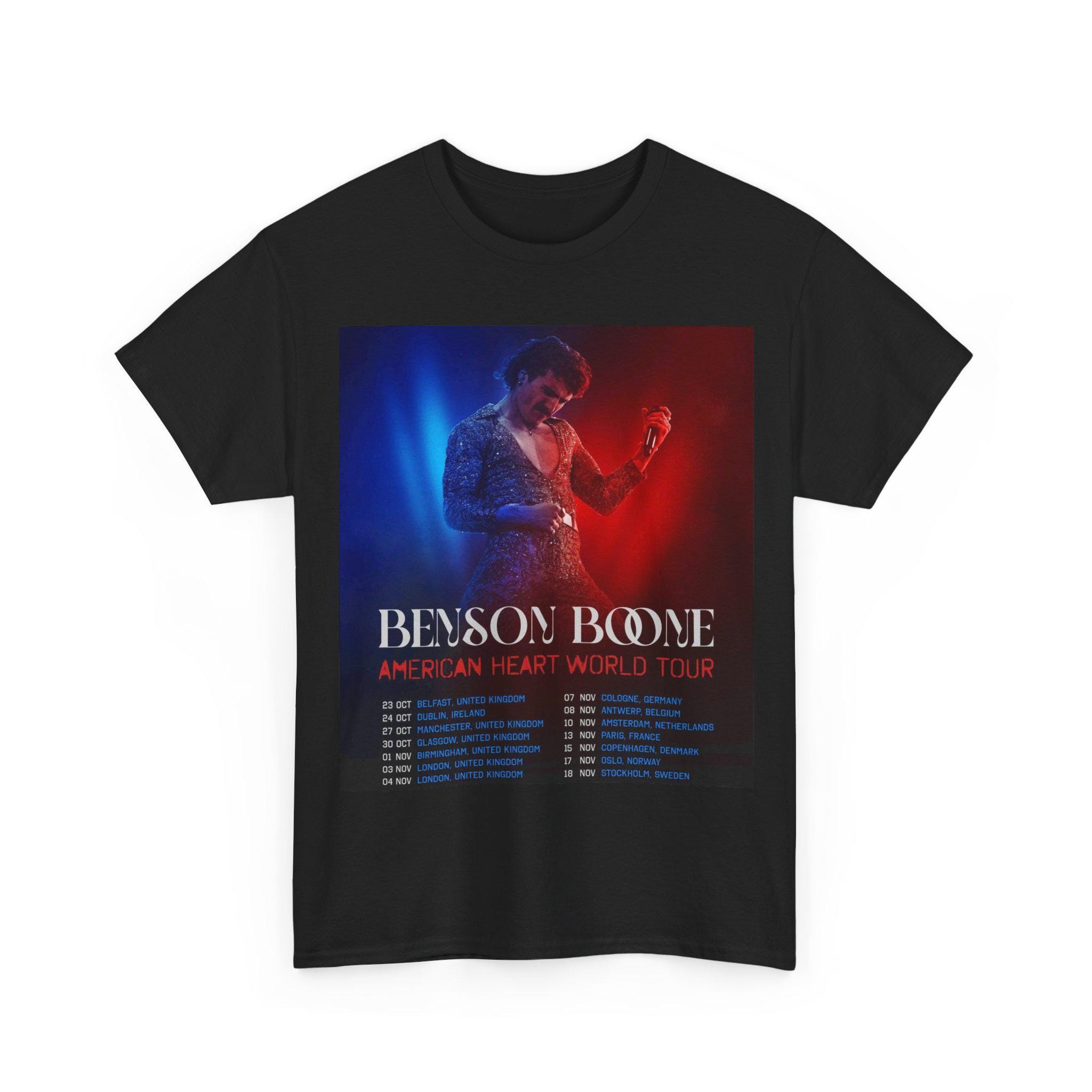 Benson Boone World Tour Shirt - Etsy
