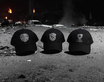 Distressed STARS RPD Cap – Laser Engraved Leather Patch Tactical Hat