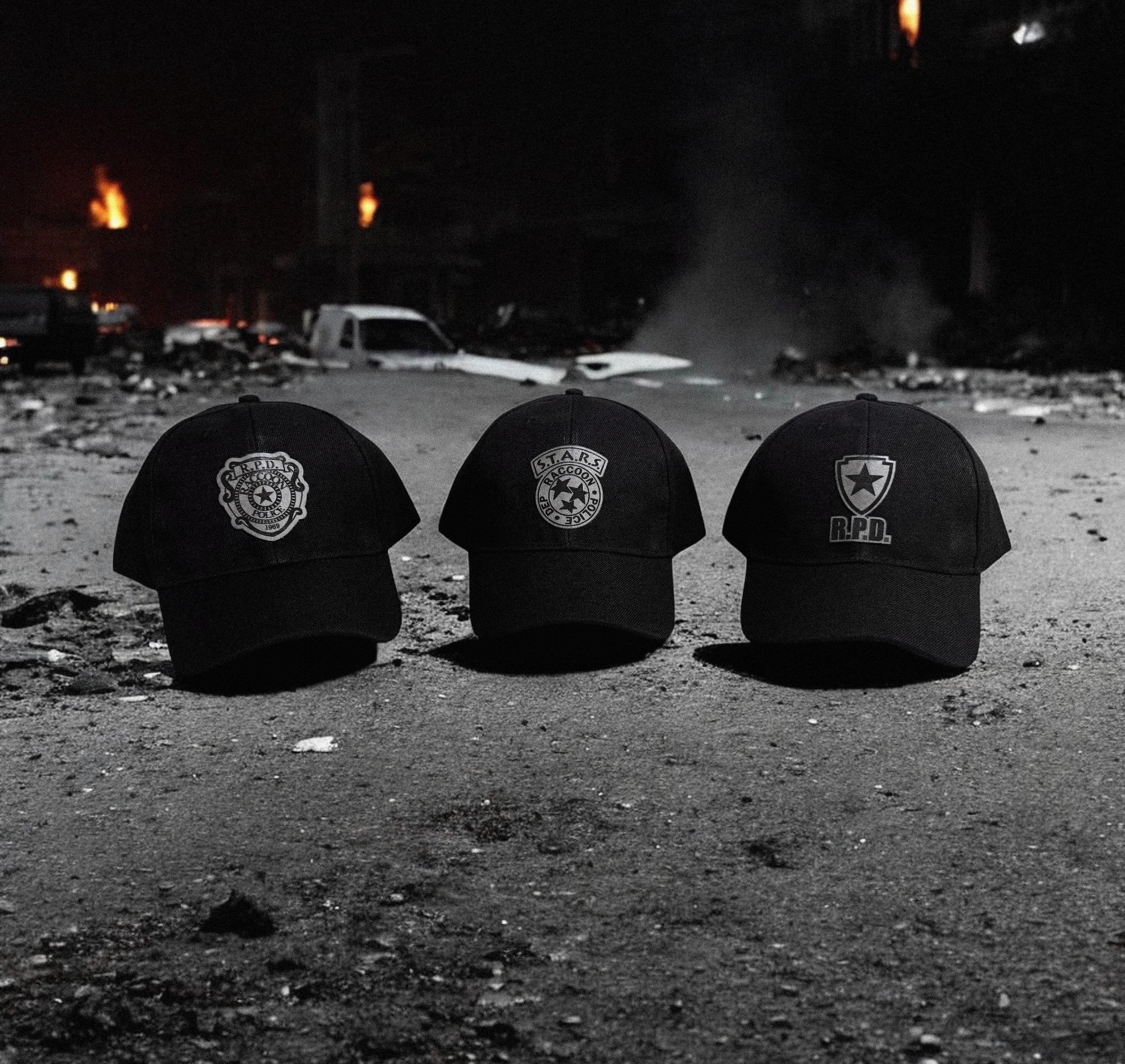Resident Evil Rpd Cap Resident Evil Hat – Distressed STARS / RPD Badge / RPD Logo Cap – Laser ...
