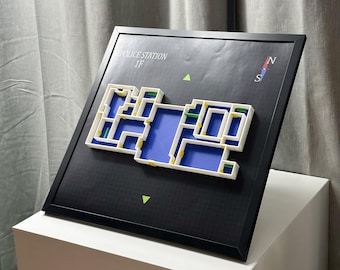 バイオハザード2、RPD、警察署、地図、レプリカ、小道具、デジタル
