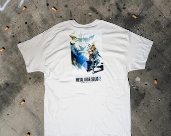 Vintage Metal Gear Solid 2 Shirt, Sons of Liberty Graphic Tee, Retro PS2 Gaming