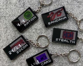 Metal Gear Solid PS1 Keychain: Retro Gamer Gift (BUY 4 GET 1 FREE!)