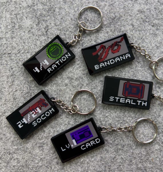 Metal Gear Solid PS1 Keychain: Retro Gamer Gift (BUY 4 GET 1 FREE!)