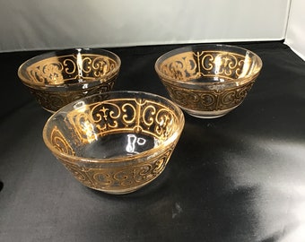 George Briard Gold Encrusted Bowls Set of 3