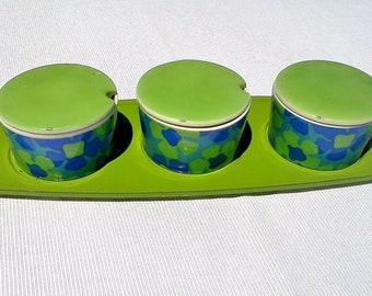 Retro Florales Gewürztablett aus Japan