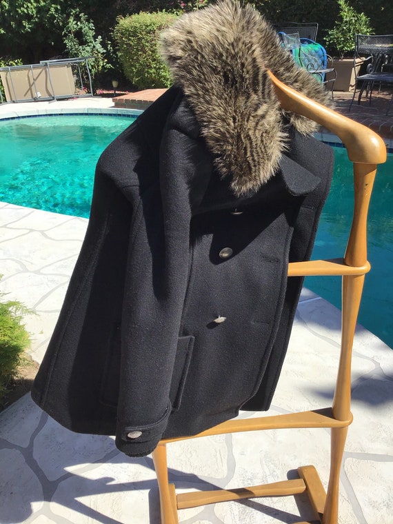 Vintage Community Recycled Wool Black Jacket with
