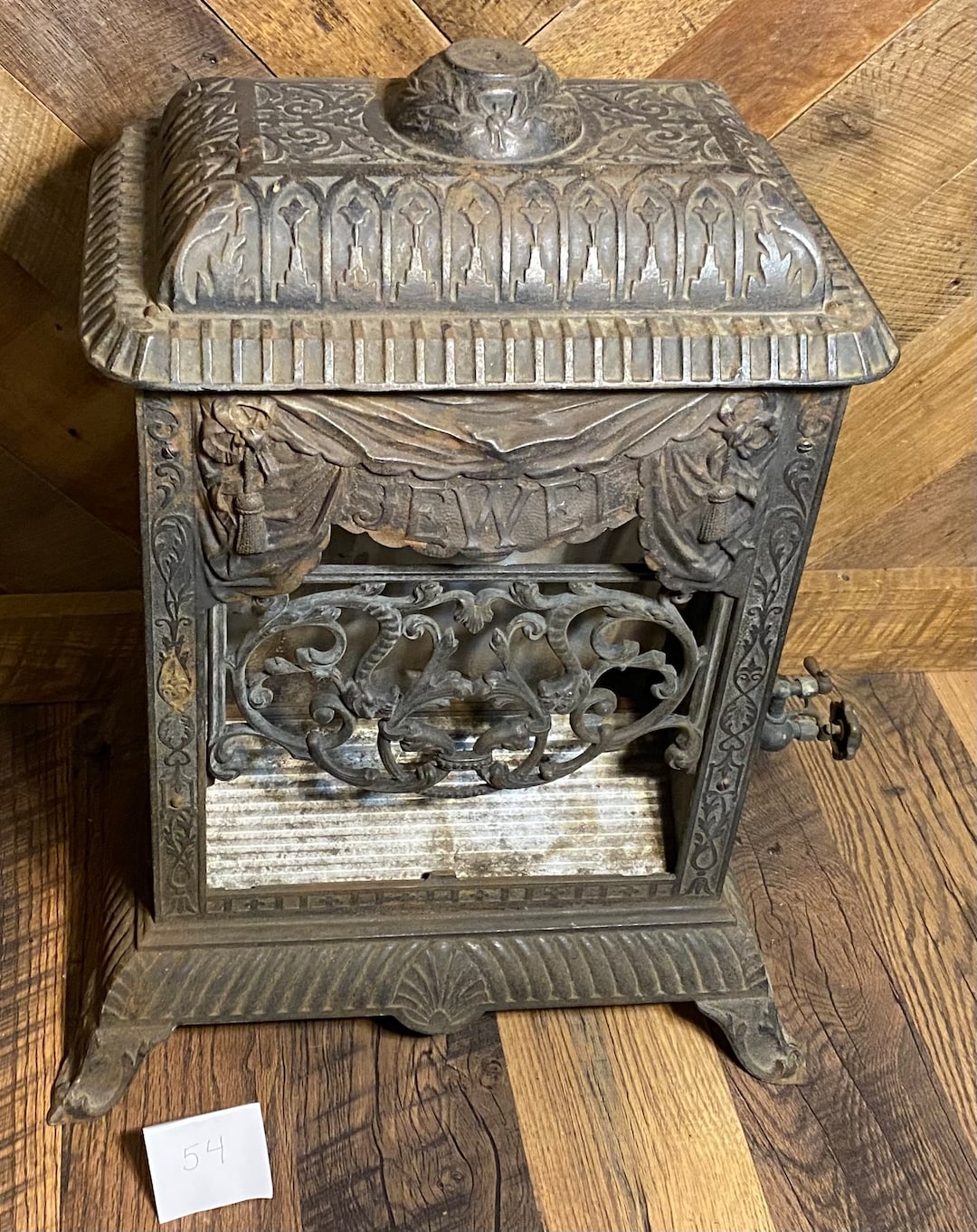 Gas Heater Antique Victorian Style Jewel Gem Clark and Company Ornate ...