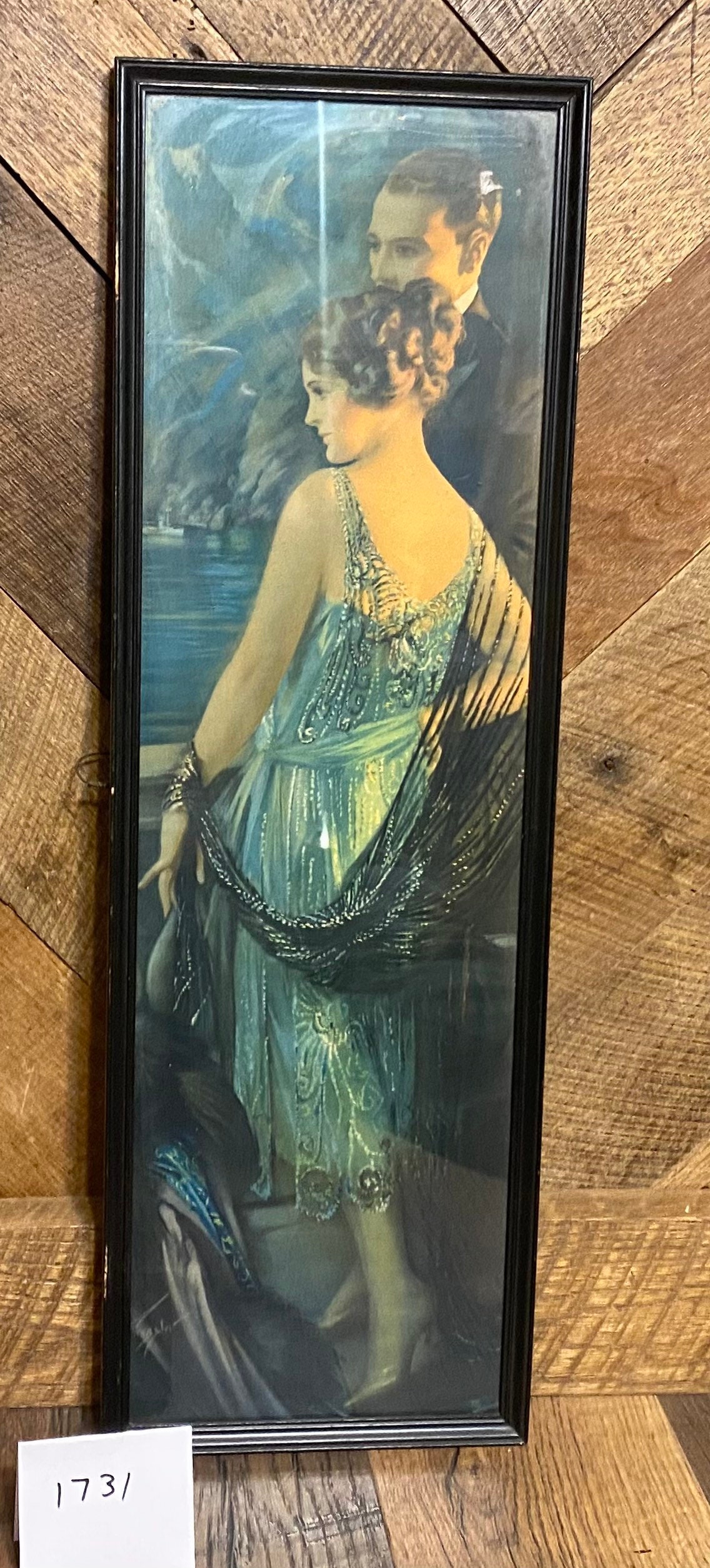 Antique Vintage Victorian Style Ornate Woman Yard Long Picture Frame