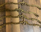 Antique vintage Victorian style cast metal ornate detailed plant stand table leg set of 4