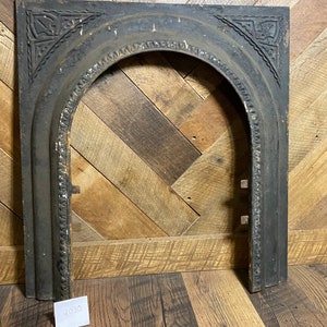 Fireplace surround Antique vintage reclaimed ornate Victorian style cast iron piece