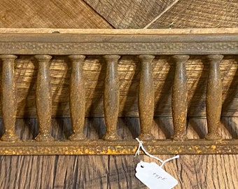 Fireplace surround insert Antique vintage Victorian cast iron industrial ornate  part piece
