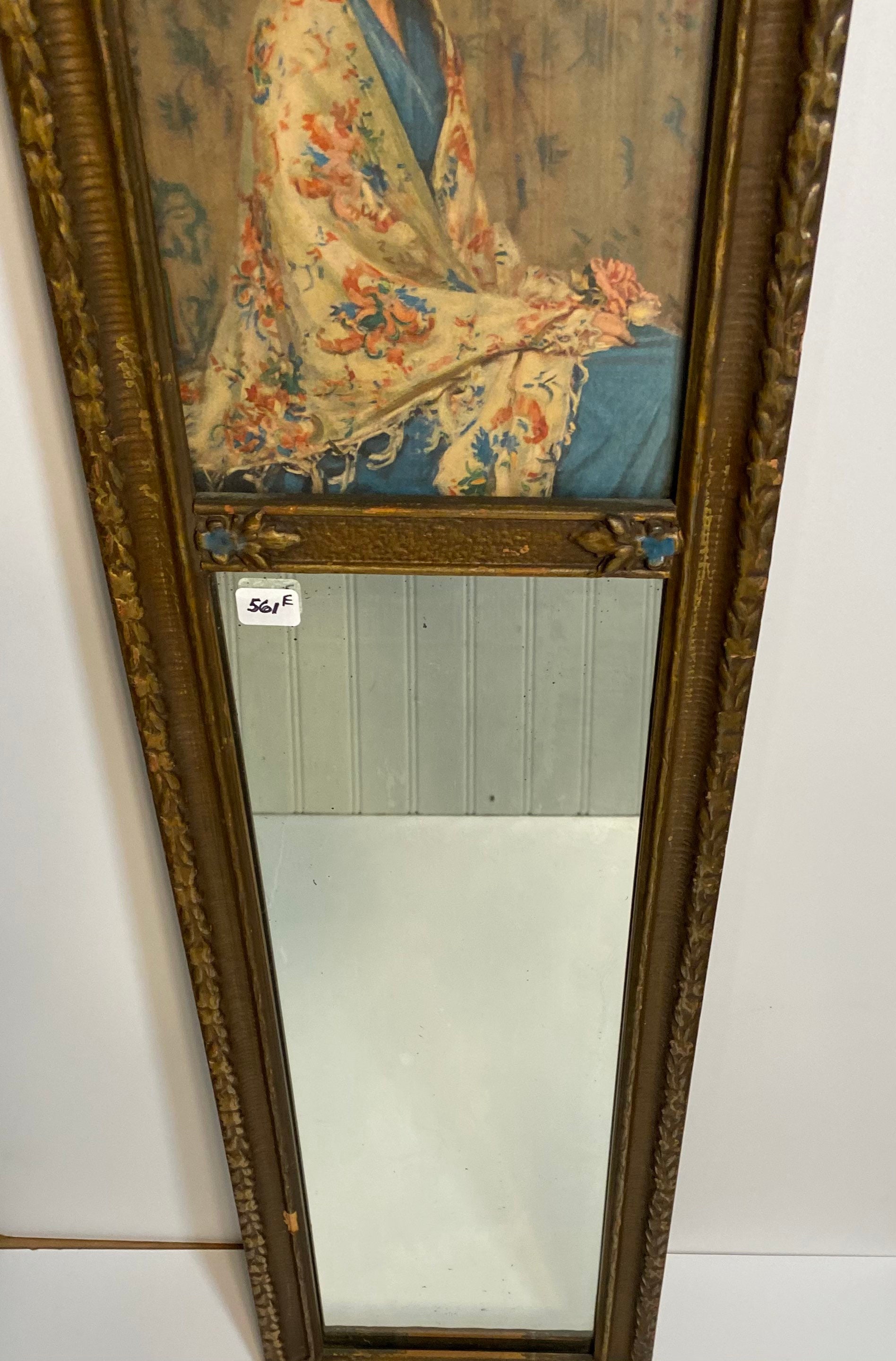 Antique Vintage Victorian Yard Long Picture Frame Mirror Print Etsy