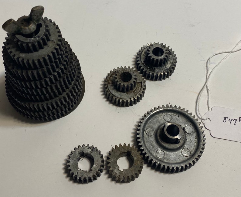 Vintage Atlas Metal Lathe 101 Change Gear Set Assorted Lot Etsy