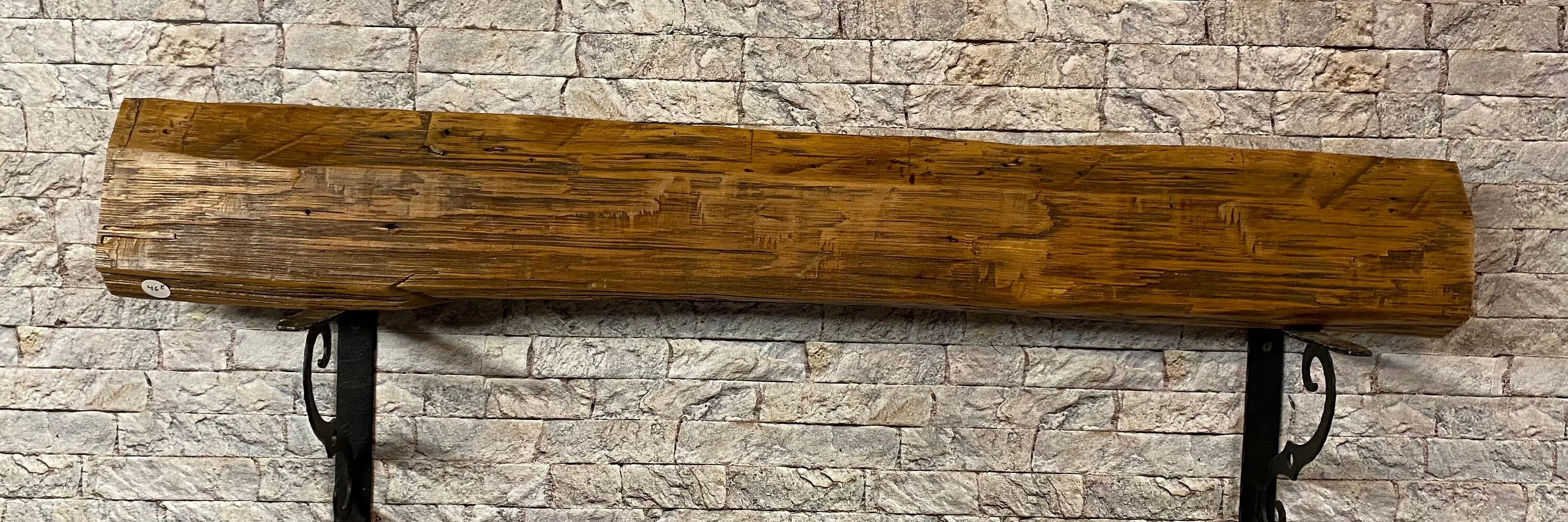 3ft long Floating Shelf from Reclaimed Hewn Barn Beam agrohort.ipb