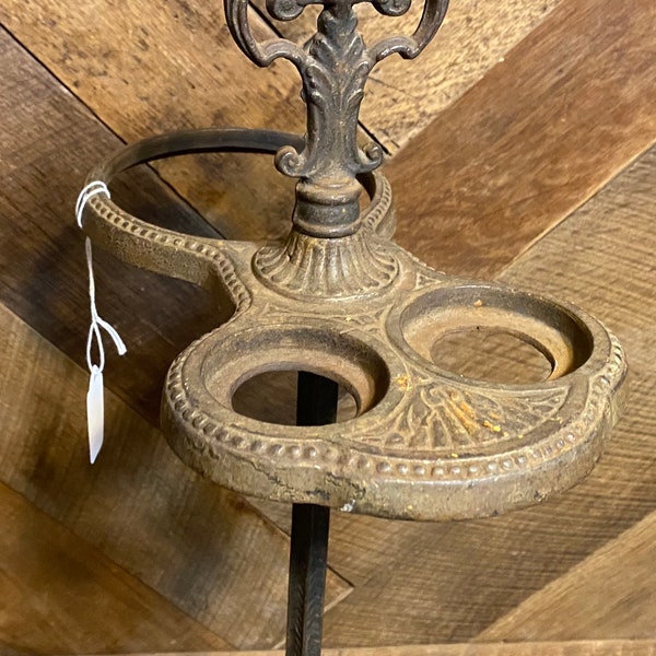 Vintage Cast Iron Ashtray Stand - Etsy