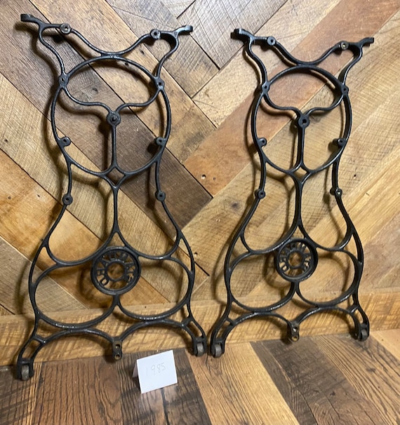 Antique Cast Iron Sewing Machine Legs Vintage - Etsy