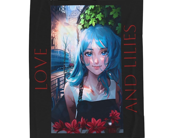 Love and Lilies Anime Blanket