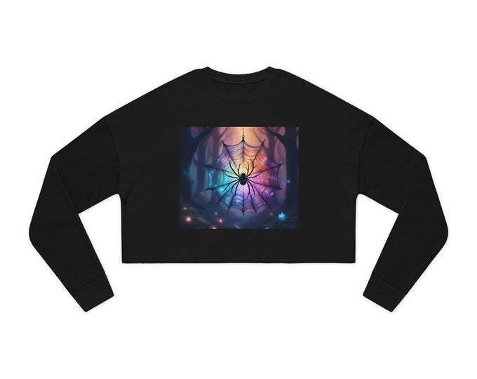 Magic Spider Crop Sweatshirt