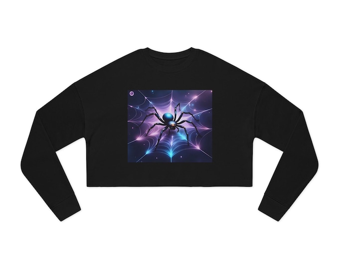 Galaxy Spider Cropped Sweatshirt