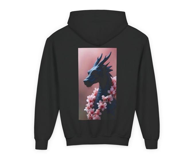 Kids Hoodie, Dragon Hoodie, Children's Sweatshirt, Gift for Kids, Fantasy Apparel, Dragon Lover Gift, Warm Clothing, Inspirational Gift