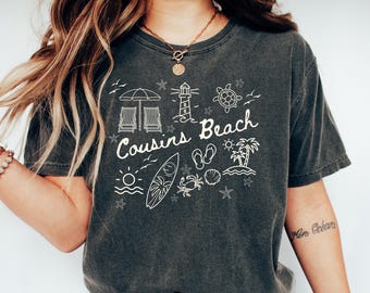 Cousins Beach T-shirt, The Summer I Turned Pretty Shirt, Team Conrad, Team Jeremiah, Team Belly, TSITP merch, Book Lover Shirt, Reader Shirt
