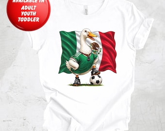 Merlin The Duck T-Shirt, Mexico World Cup Merlin the Duck Soccer Mascot