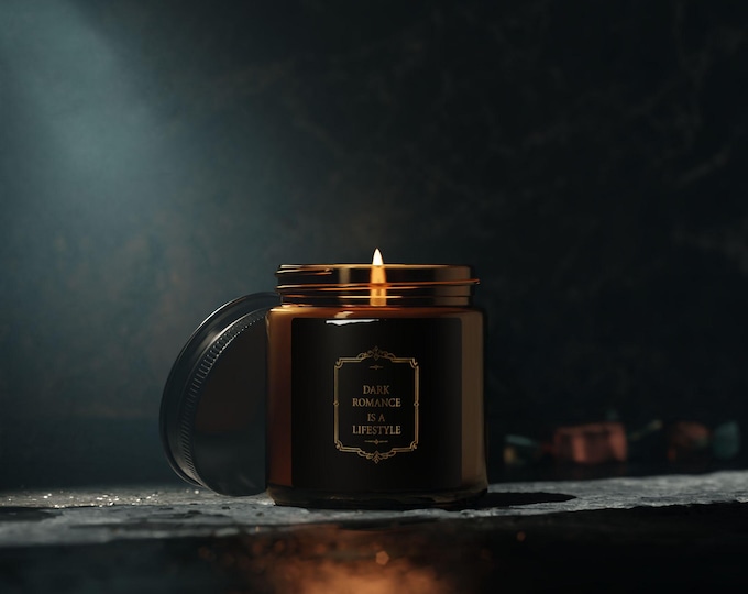 Dark Romance Candle | "Dark Romance Is A Lifestyle" Soy Candle | Book Lover Gift | Reader Aesthetic Candle