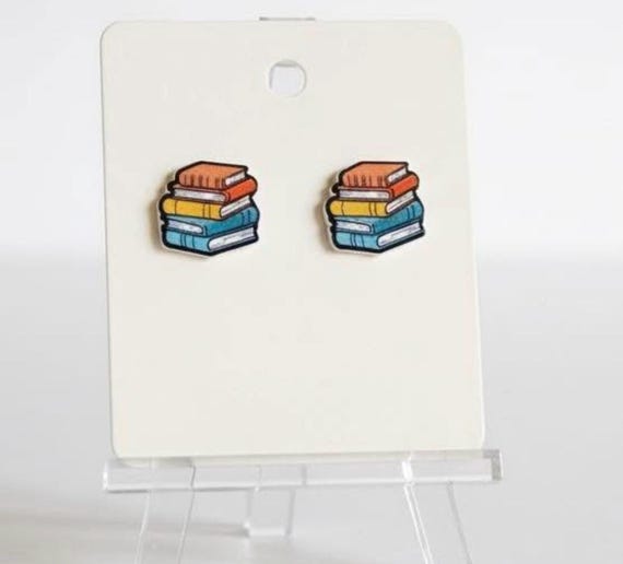 Cute Earrings,  Gift for Teacher or Book Lovers