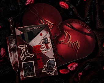 Horror Blind Date with a Book + Eyeshadow Palette Bundle | Slasher Romance Mystery Book Gift | Dark Romance | Halloween Gift for Her