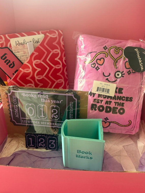 Blind Date with Book Box, Bookish Gift for Readers, Cowboy Romance Lover, Surprise Bookish Accessories Bundle